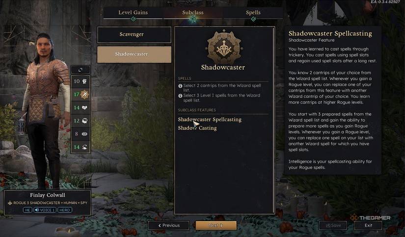 Solasta 2 Rogue Subclass Options.