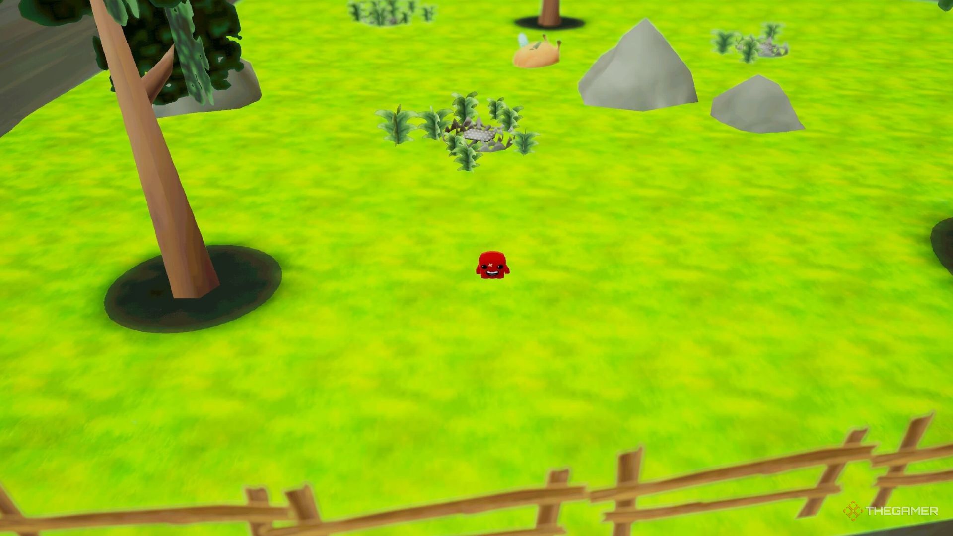 The first secret level in Super Meat Boy 3D.