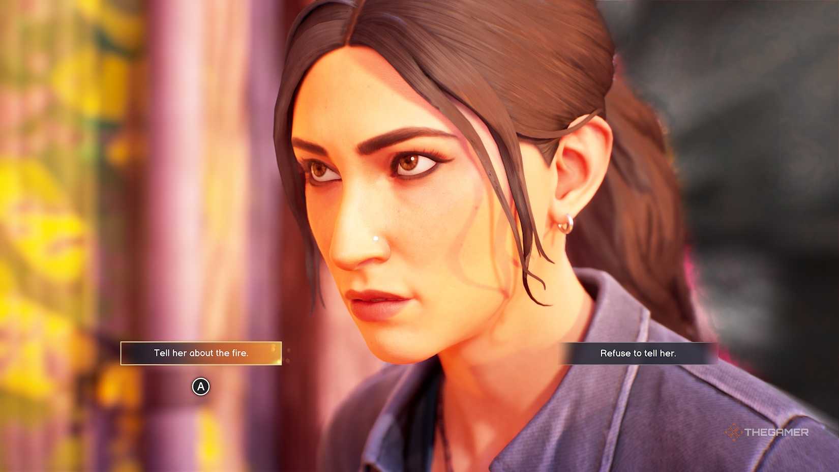 What tells Safi about the fire in Life is Strange Reunion.