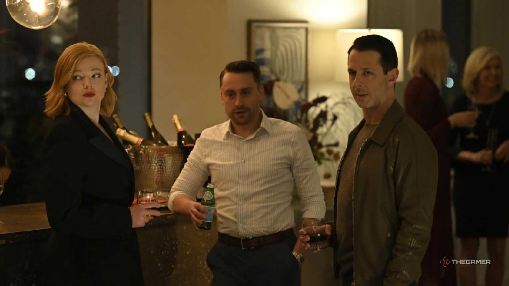 Cast in the TV show Succession.