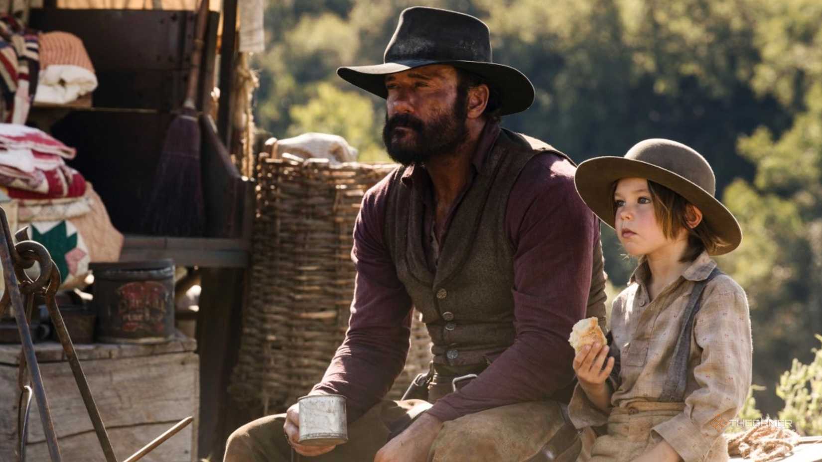 The cast of the TV show 1883.