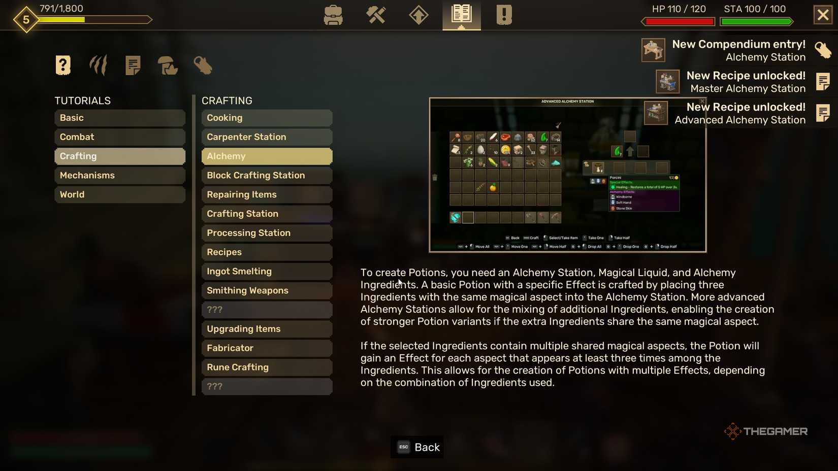 The Everwind Crafting tutorial on the Alchemy Station.-1