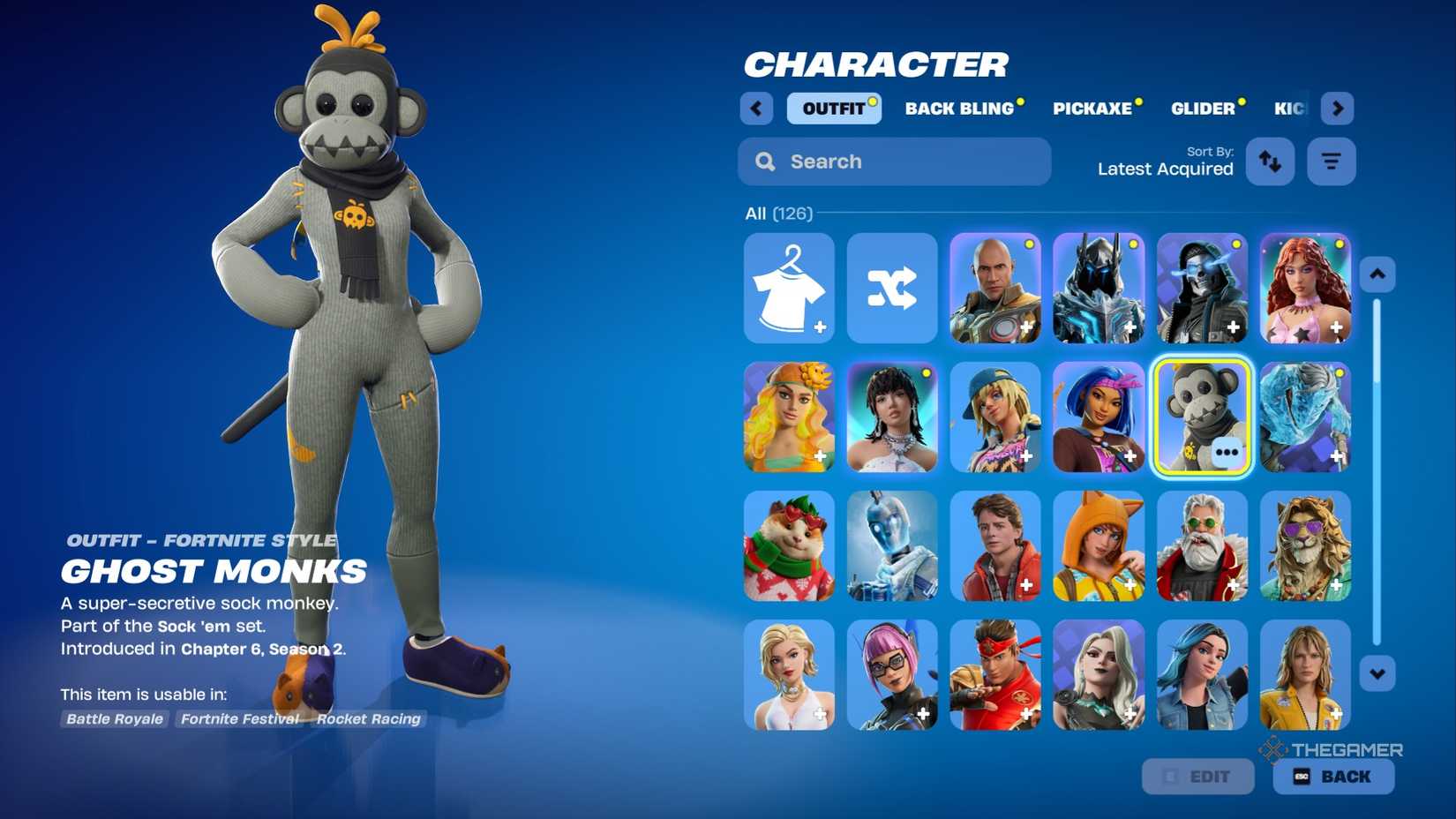 Ghost Monks outfit in Fortnite.