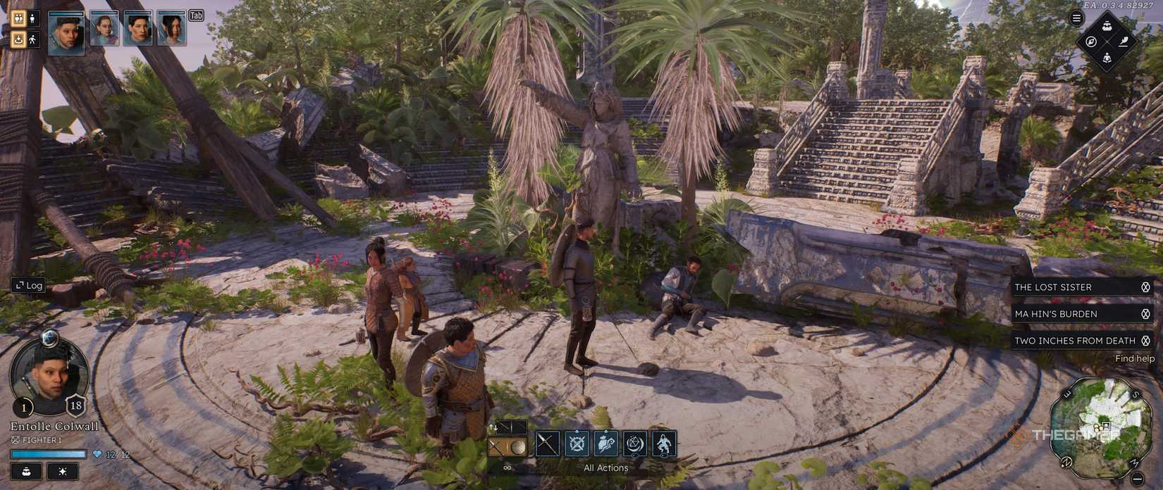 Party after arriving in Neokos for the first time in Solasta 2.