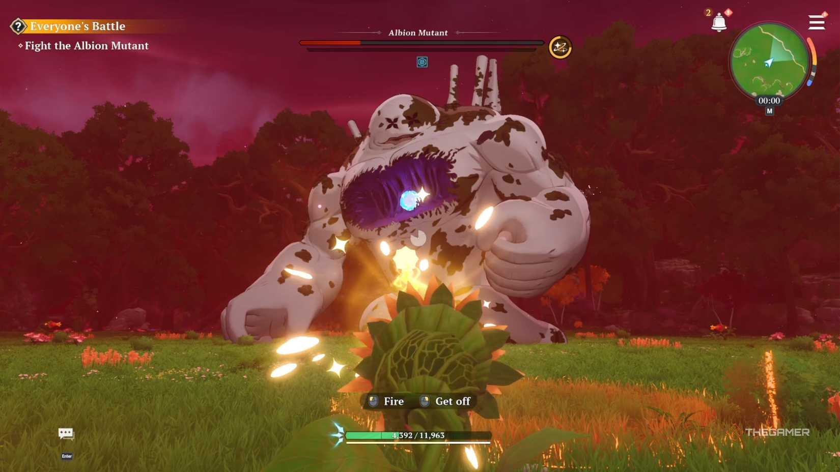 The Seven Deadly Sins Origin shoots Albion Mutant in phase two.