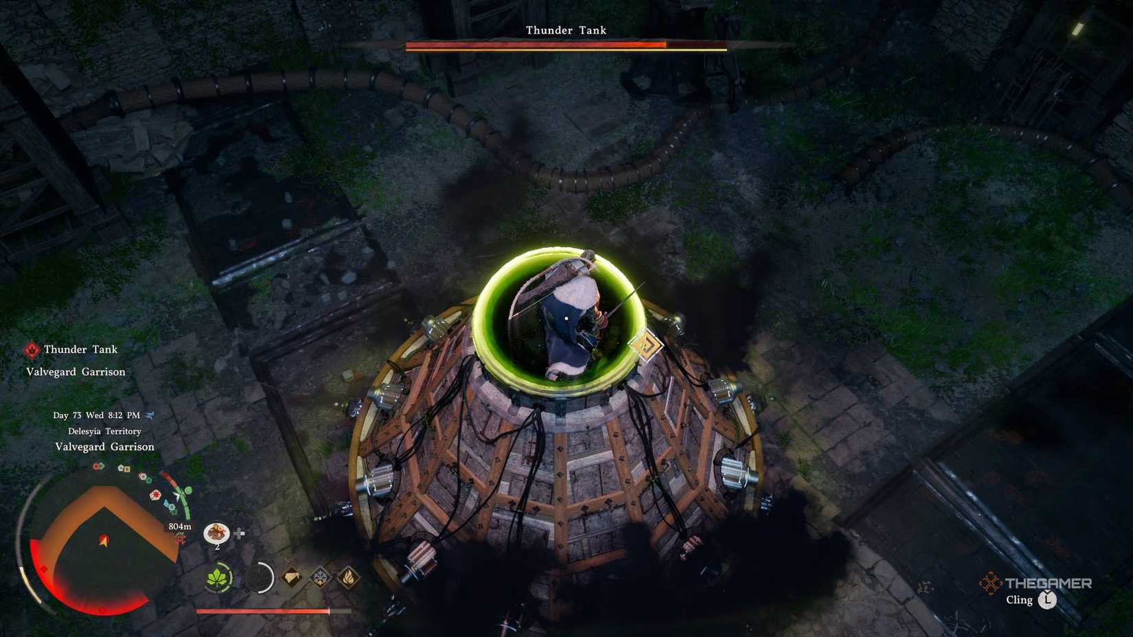 Weak spot on the Thunder tank in Crimson Desert.