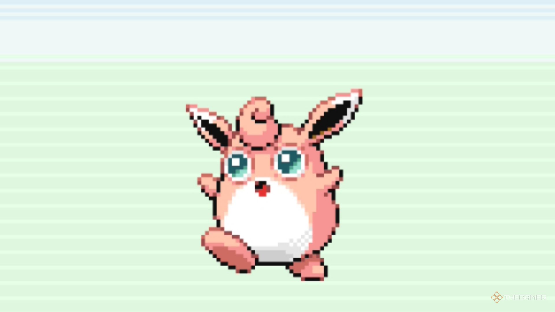 Wigglytuff in Pokemon LeafGreen after evolving from Jigglypuff, one of this game's and FireRed's special evolutions.