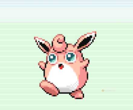 Wigglytuff in Pokemon LeafGreen after evolving from Jigglypuff, one of this game's and FireRed's special evolutions.