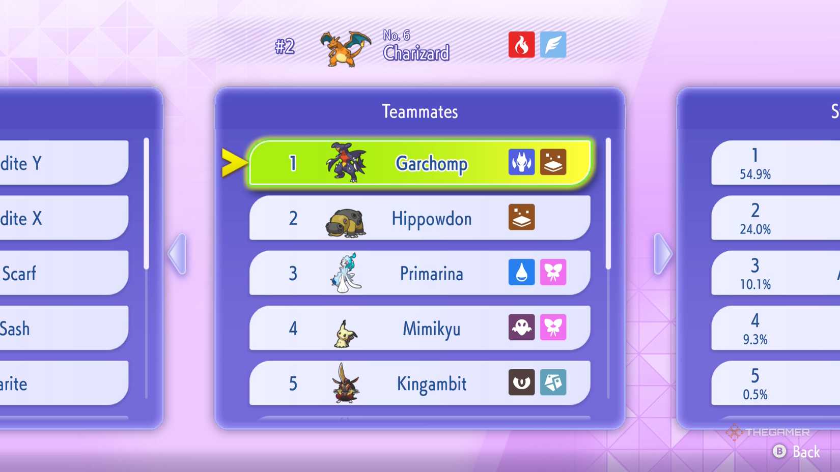 Charizard and its popular teammates in Pokemon Champions.