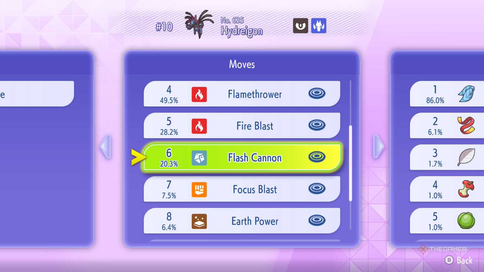 Hydreigon and its popular moveset in Pokemon Champions.