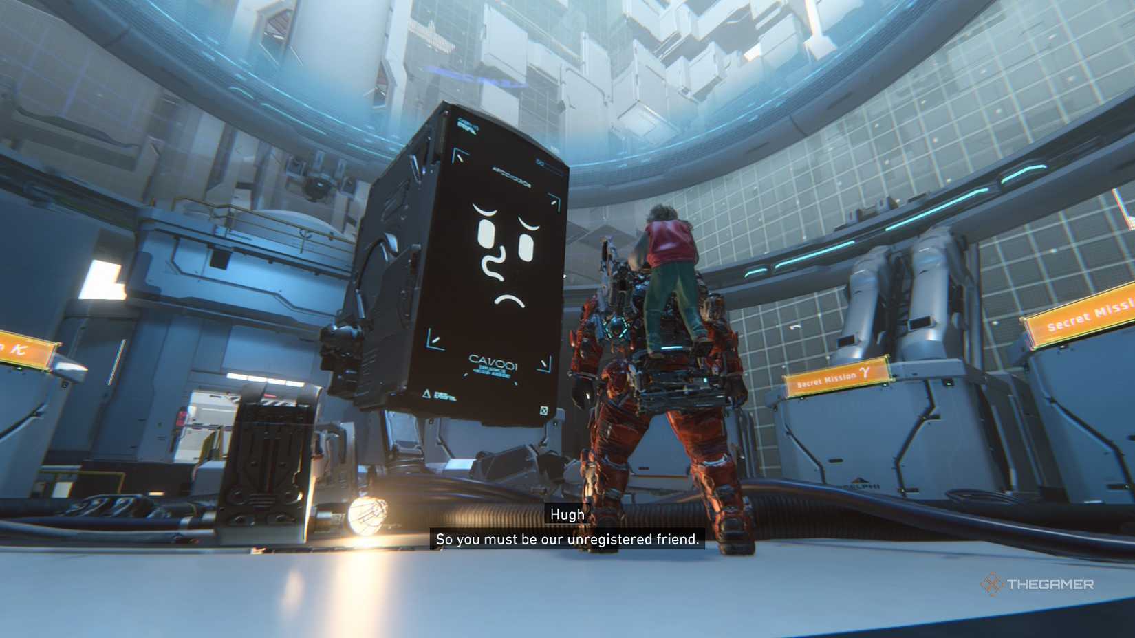 Encountering the Big Cabin in the Unknown Signal game mode in Pragmata.