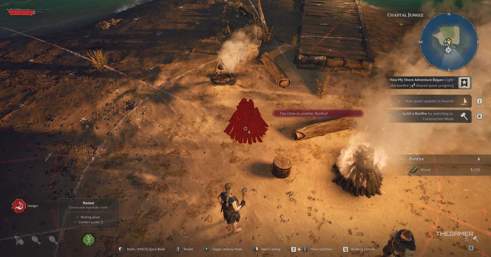 Character in the Windrose building.