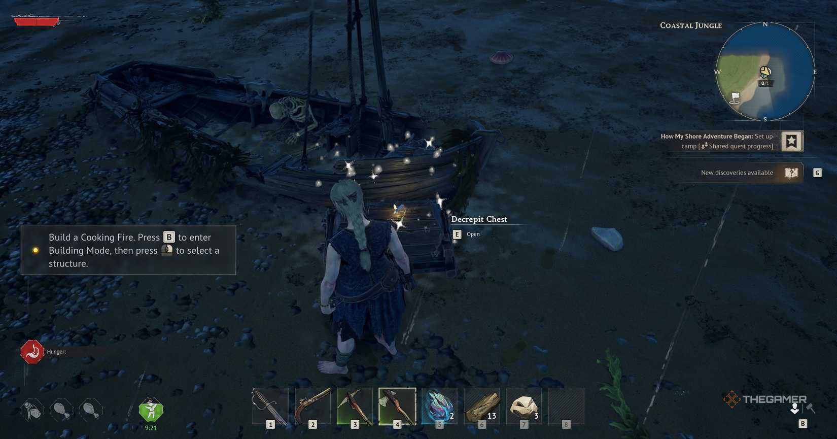 Looking at the character chest in Windrose.