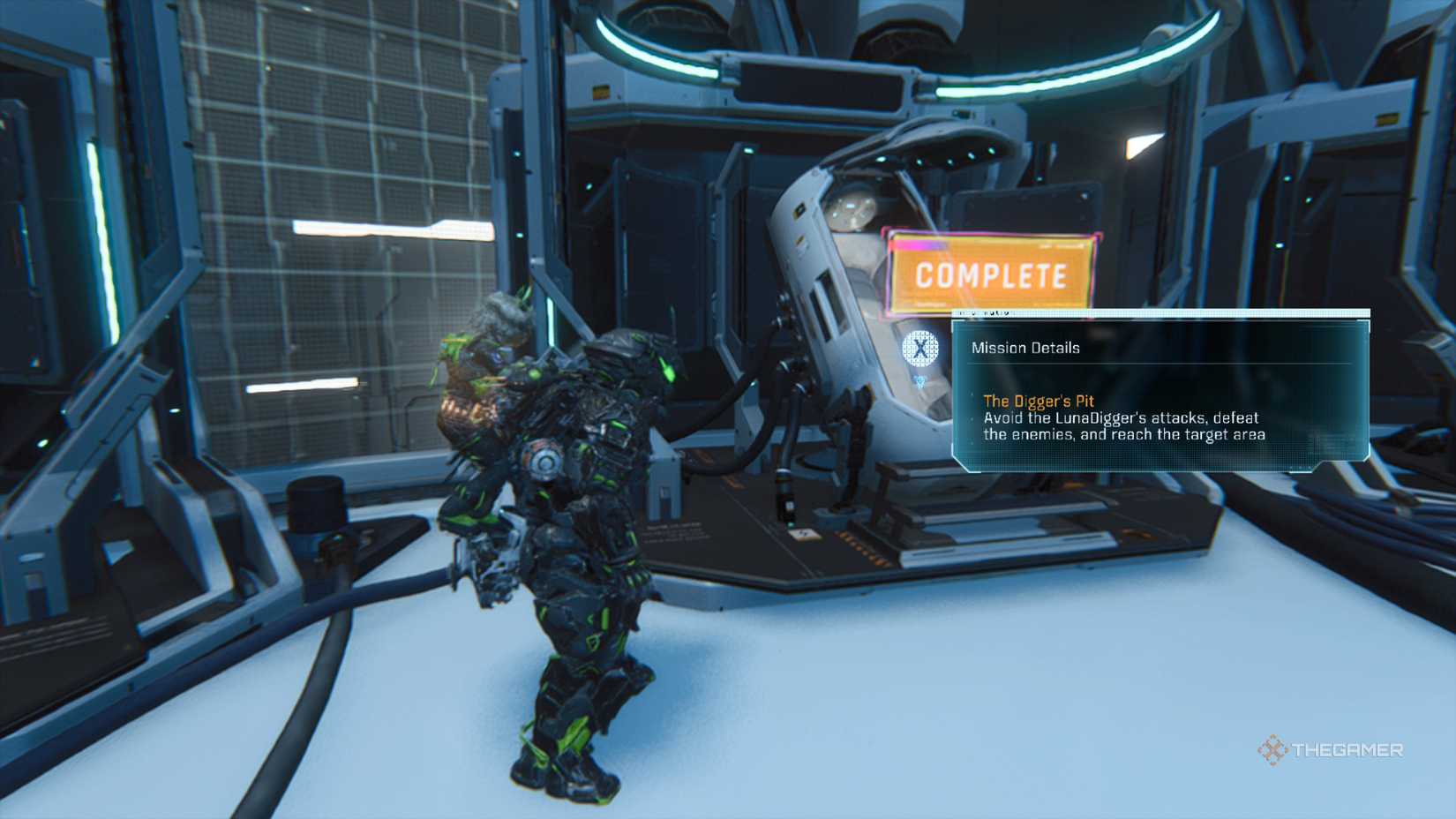 Pragmata Unknown Signal Challenge Pod - Digger's Pit.