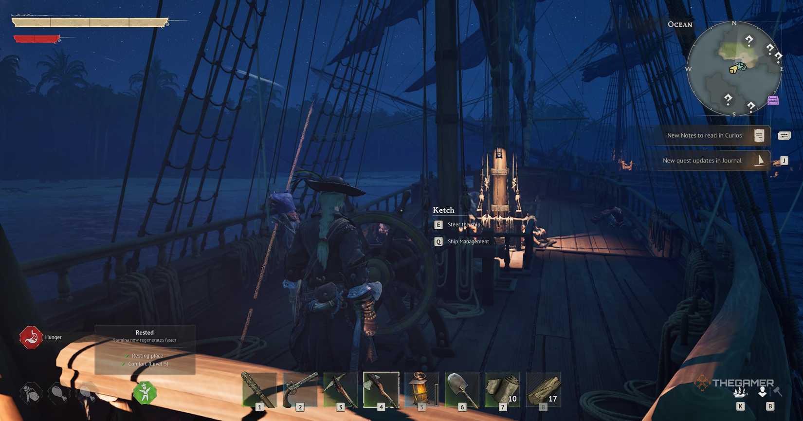 A character who drives a ship in Windows.