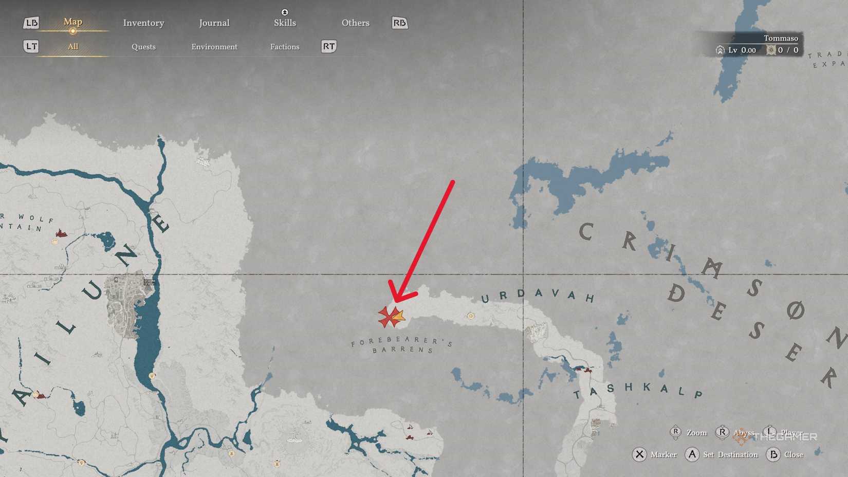 A player locating and getting the Alabaster Curved Sword in Crimson Desert.