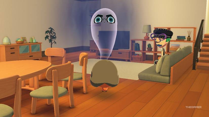 A Mii finding their least favorite food in Tomodachi Life Living the Dream.