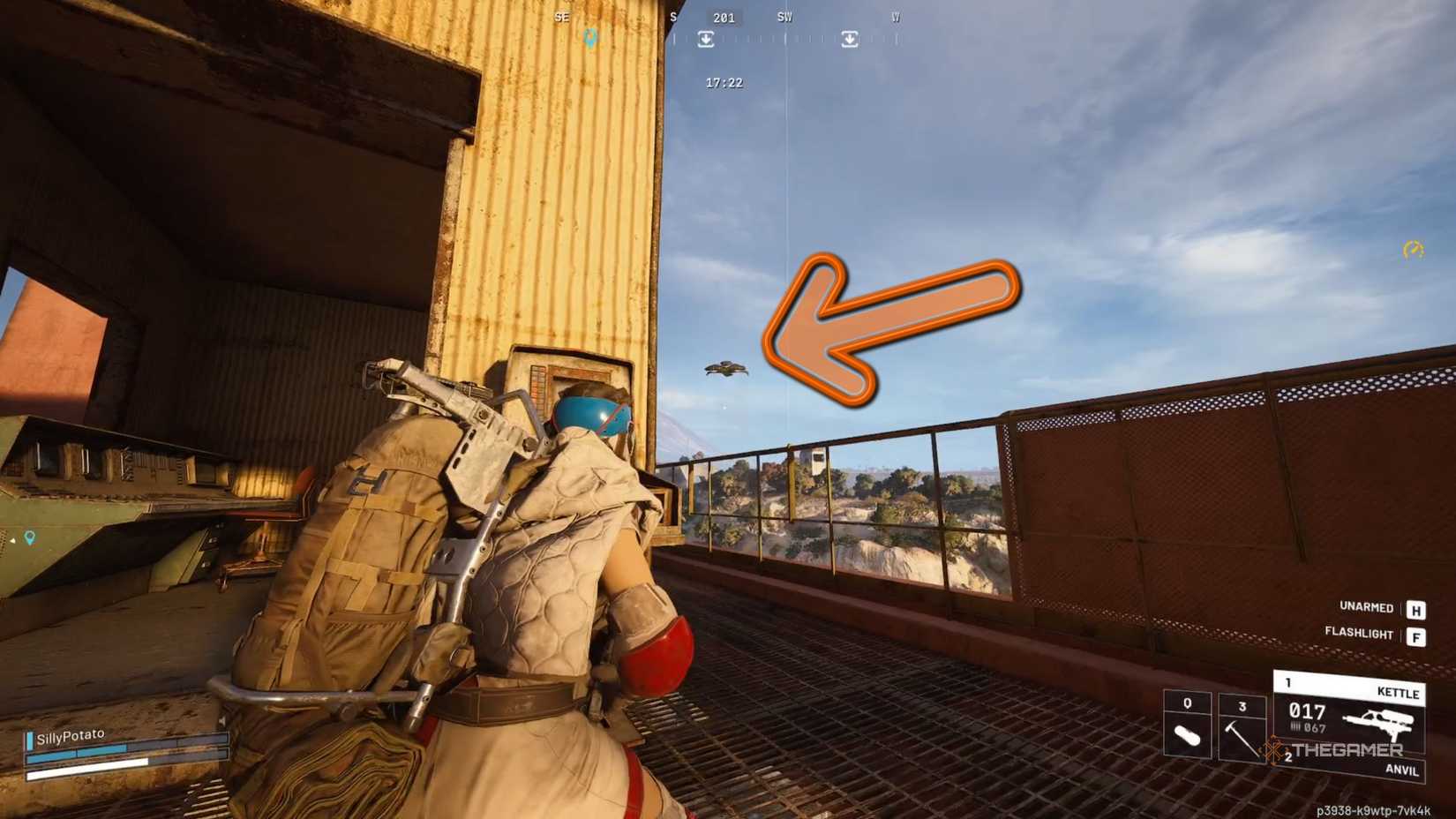 Arc Raiders Riven Tides firefly in the sky.