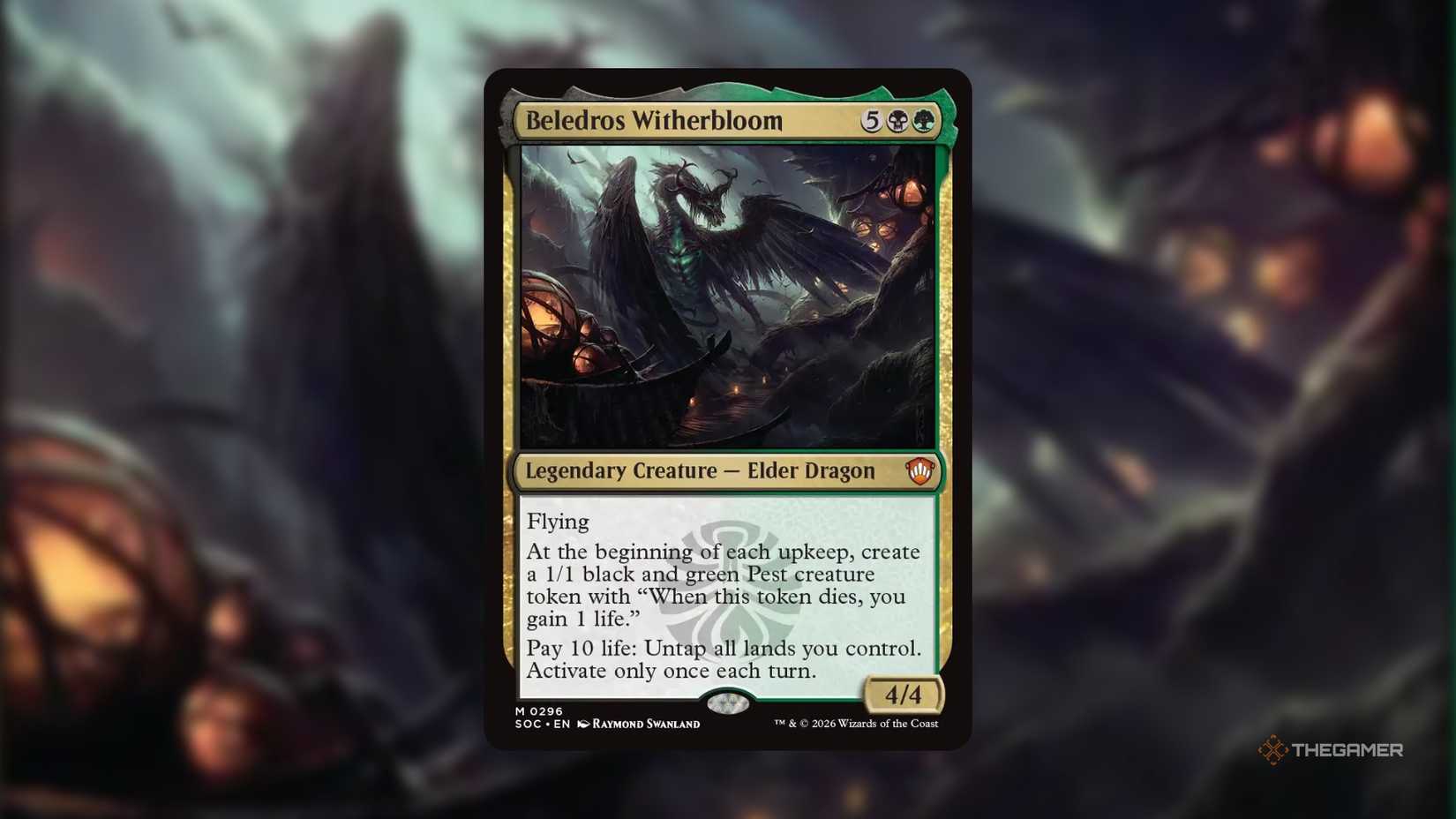 MTG card Belderos Witherbloom from Secrets of Strixhaven.