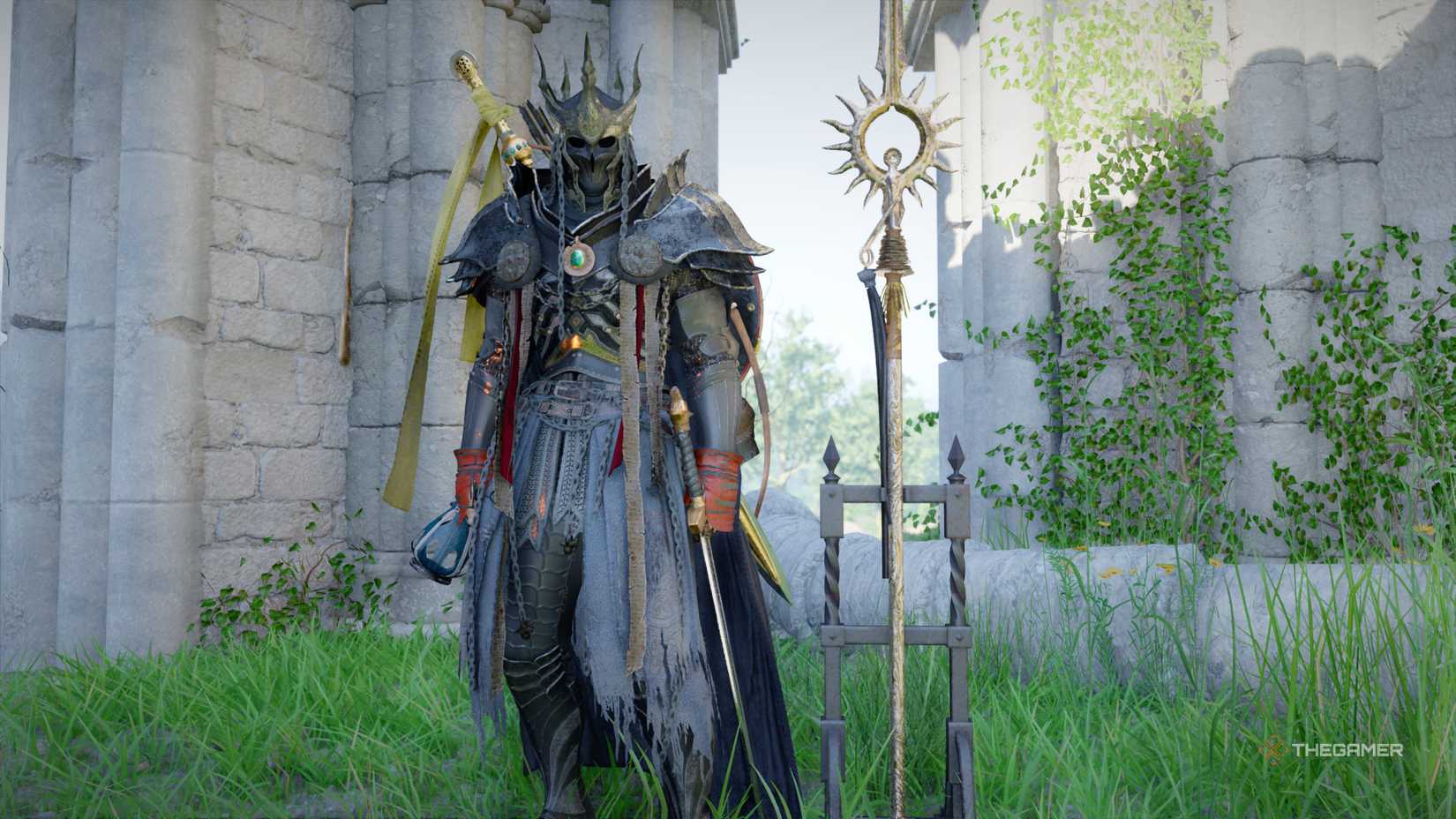 Kliff next to the Thorn Of Dark Pursuits in Crimson Desert.