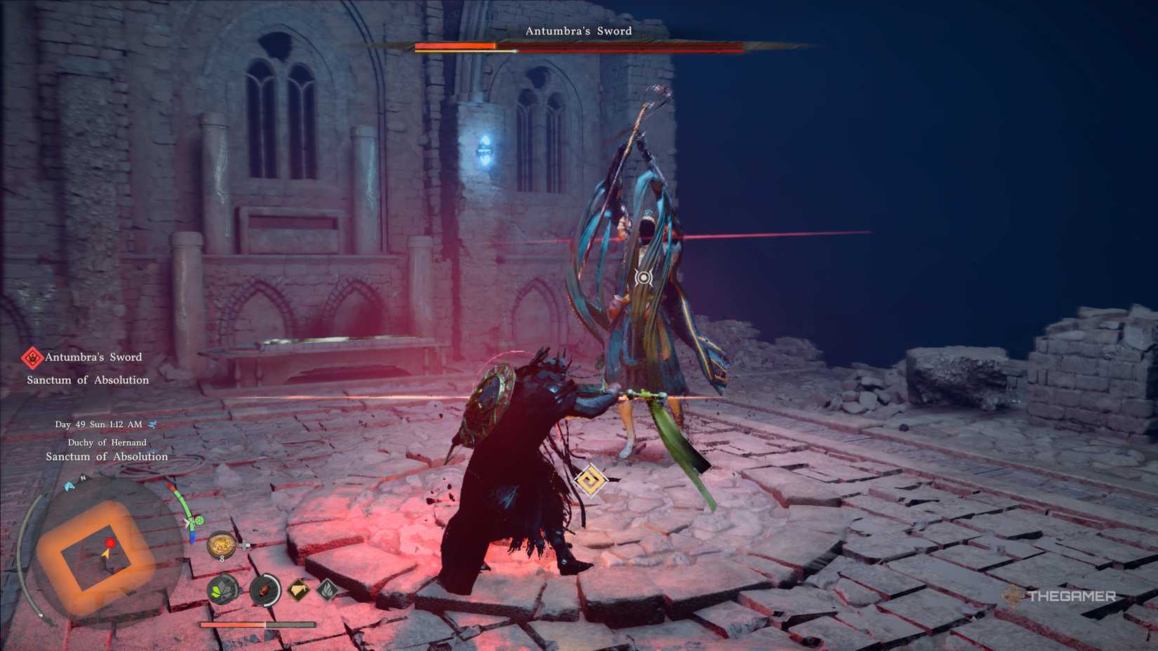 Antumbra's Sword Unparryable AOE attack in Crimson Desert.