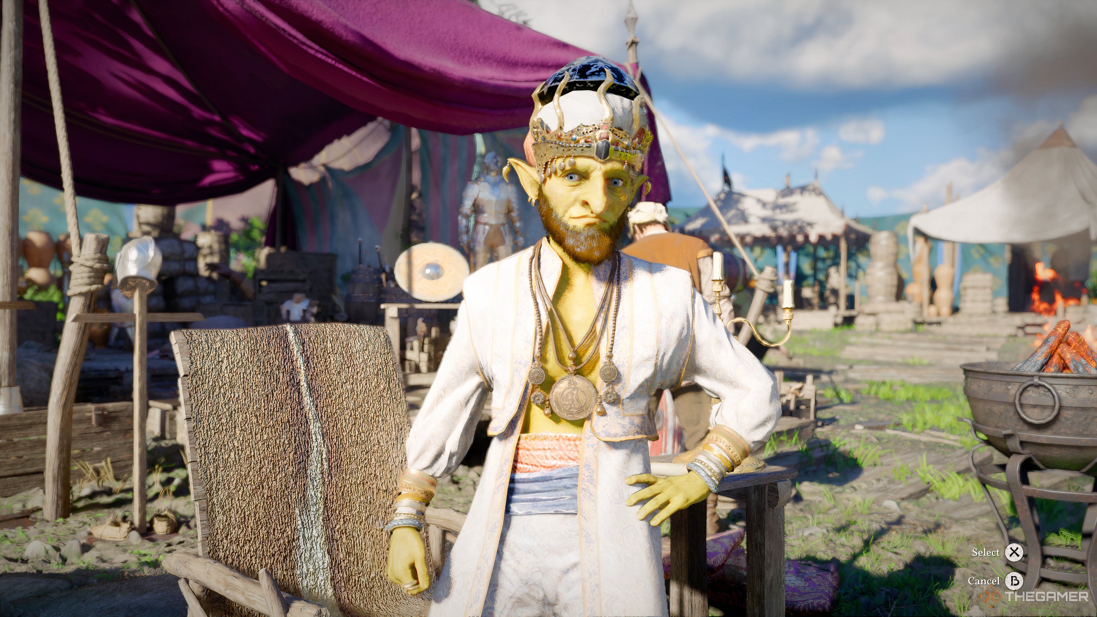 Talk to Shakatu during the Melee Threat quest in the Crimson Desert.