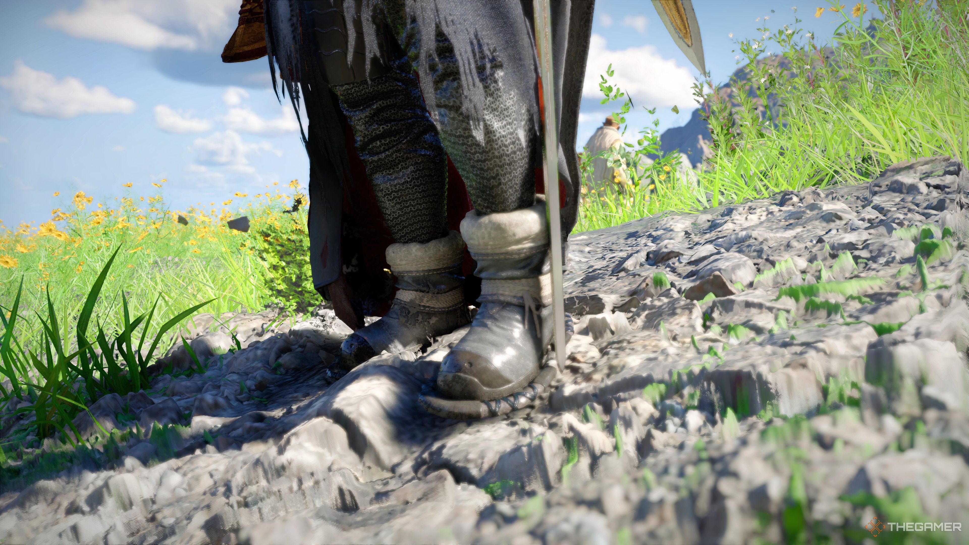 Kliff wears Kuku Rishi's Boots in Crimson Desert.
