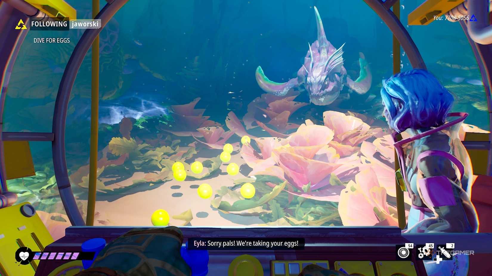 The nest egg in Tides of Tomorrow.