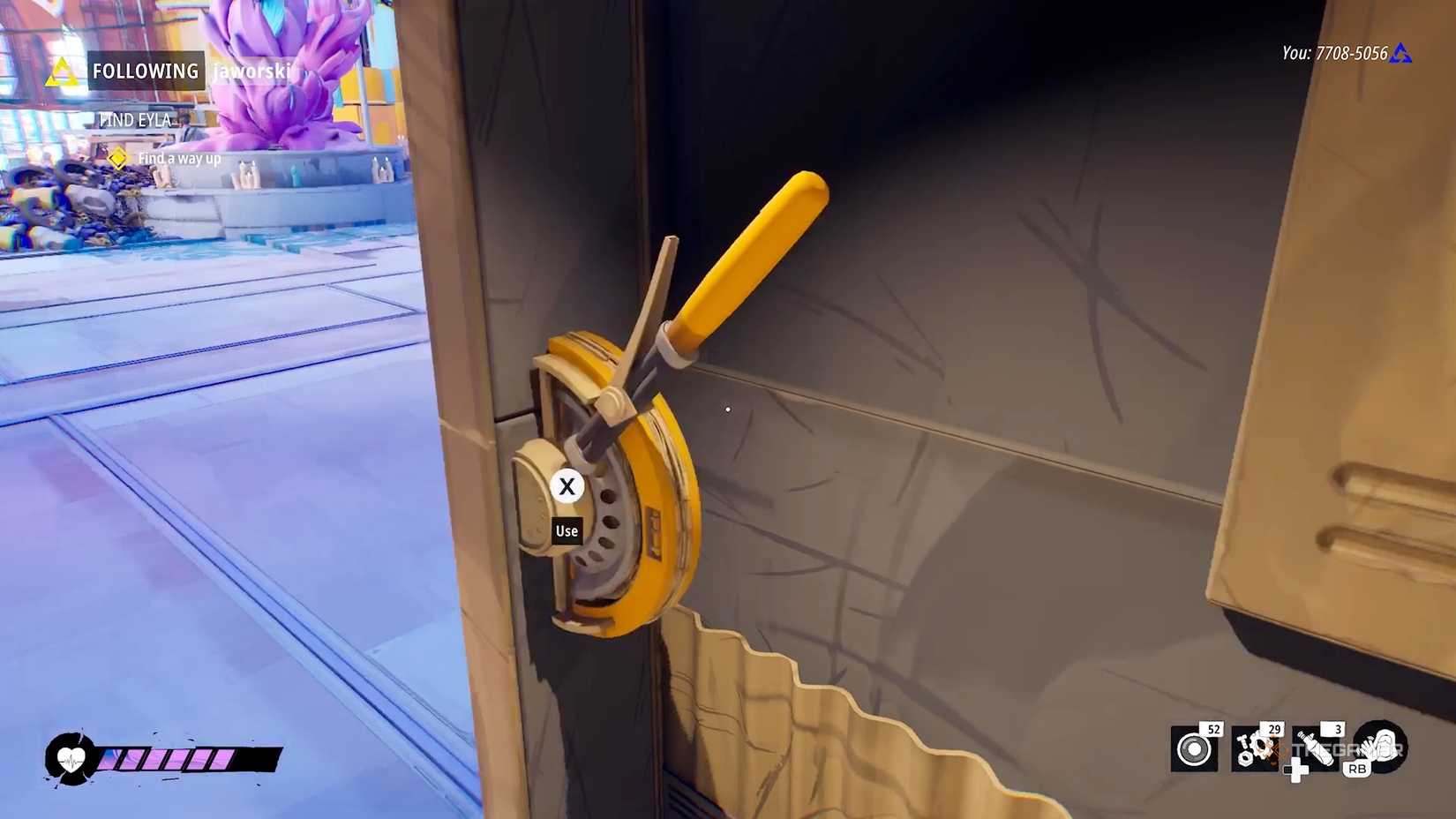 The elevator lever in Tides of Tomorrow.