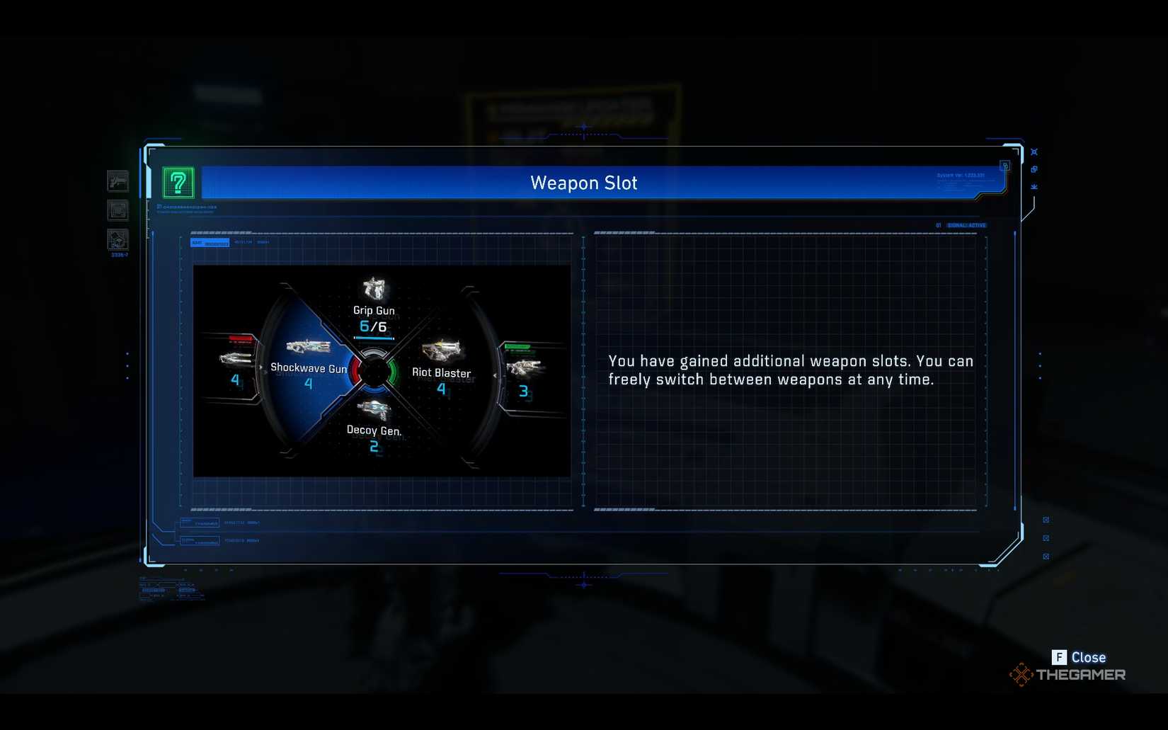 Expanding weapon slots in the permanent firmware upgrader on Pragmata's Terra Dome.