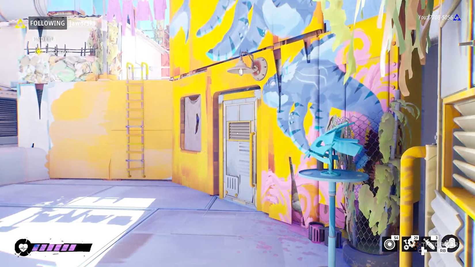 Eyla's apartment door in Tides of Tomorrow.