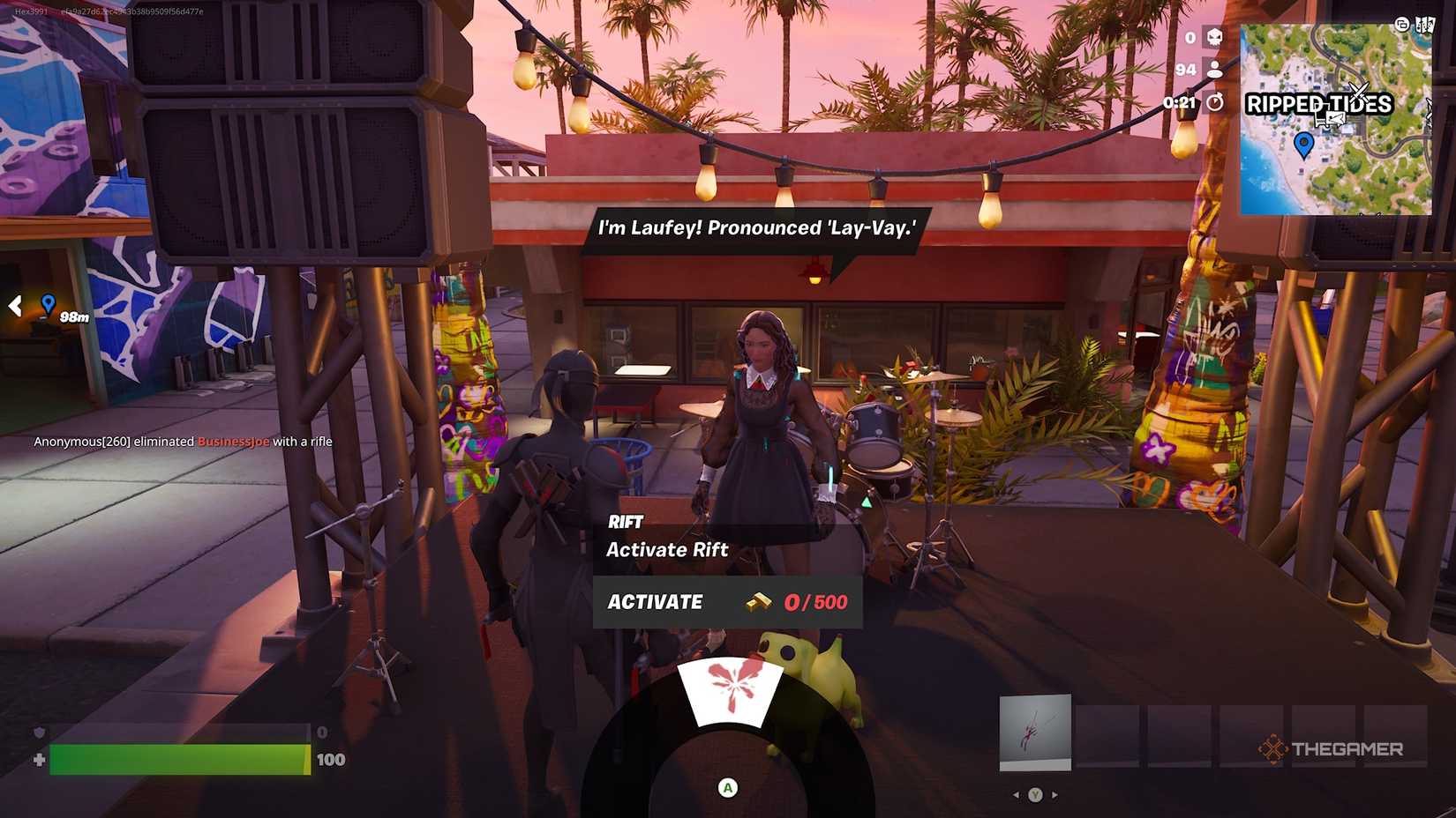 Fortnite Laufey NPC.