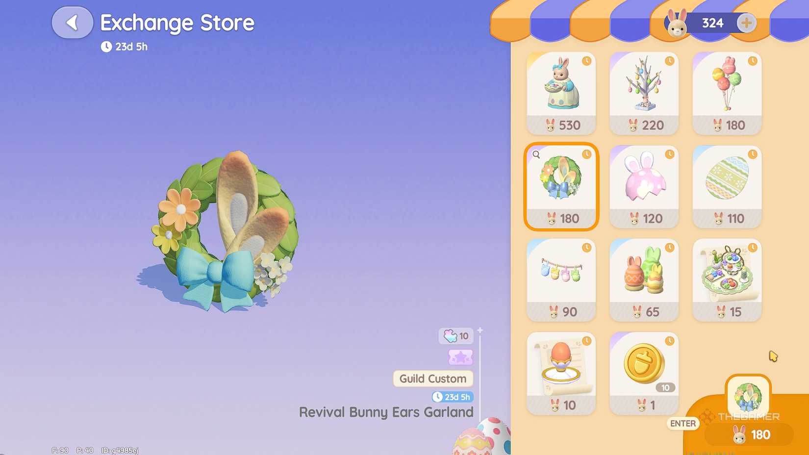 Heartopia Revival Hymn Exchange Shop Menu.