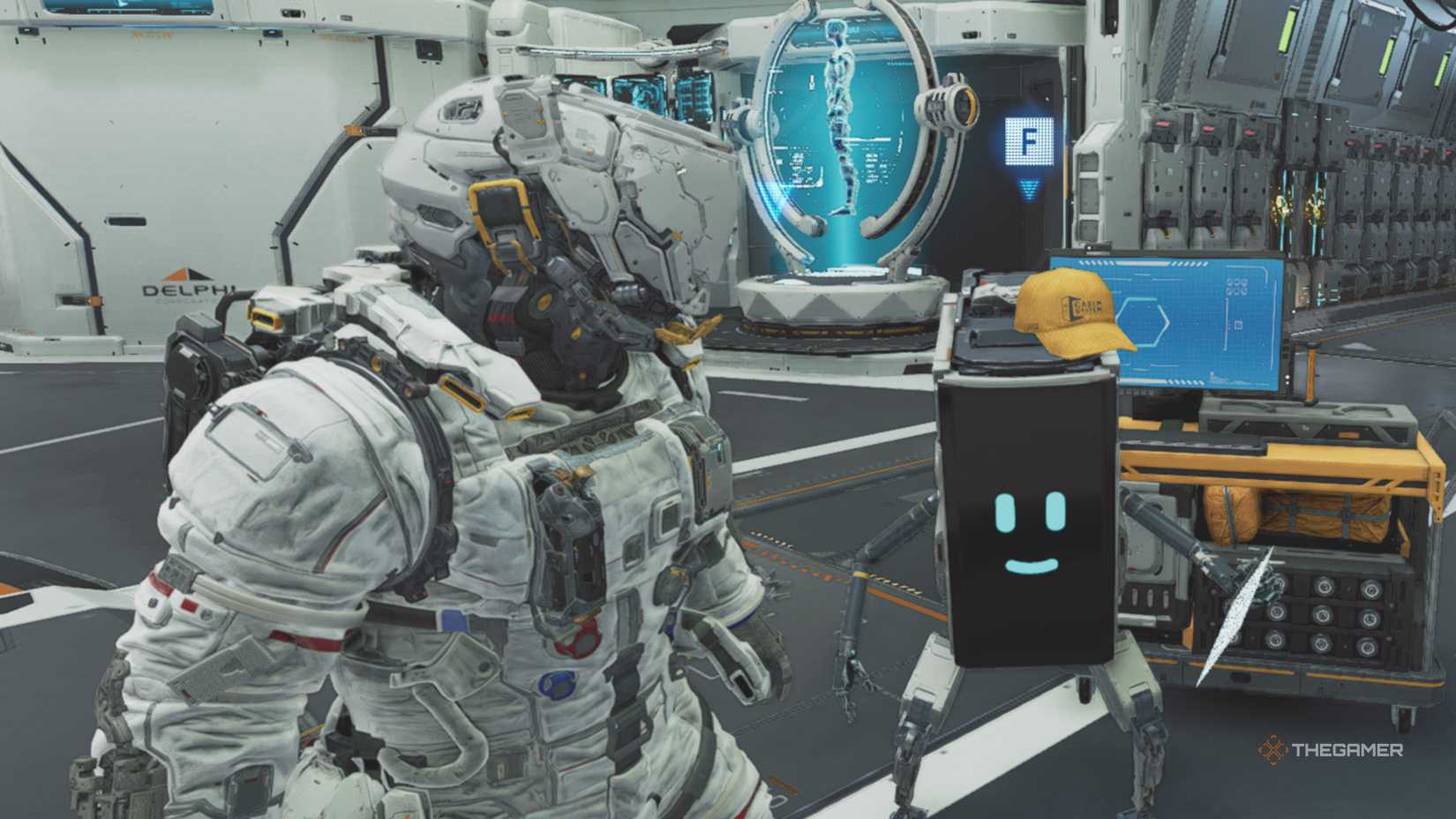 Hog and Cabin in Pragmata's Shelter.