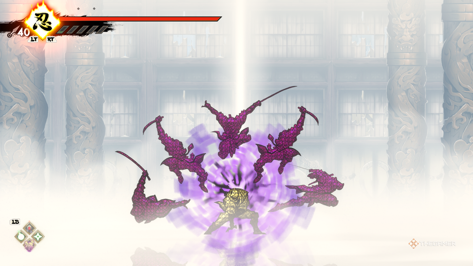 Joe Mushashi using Yakuza-inspired Ninpo in Shinobi: Art of Vengeance.