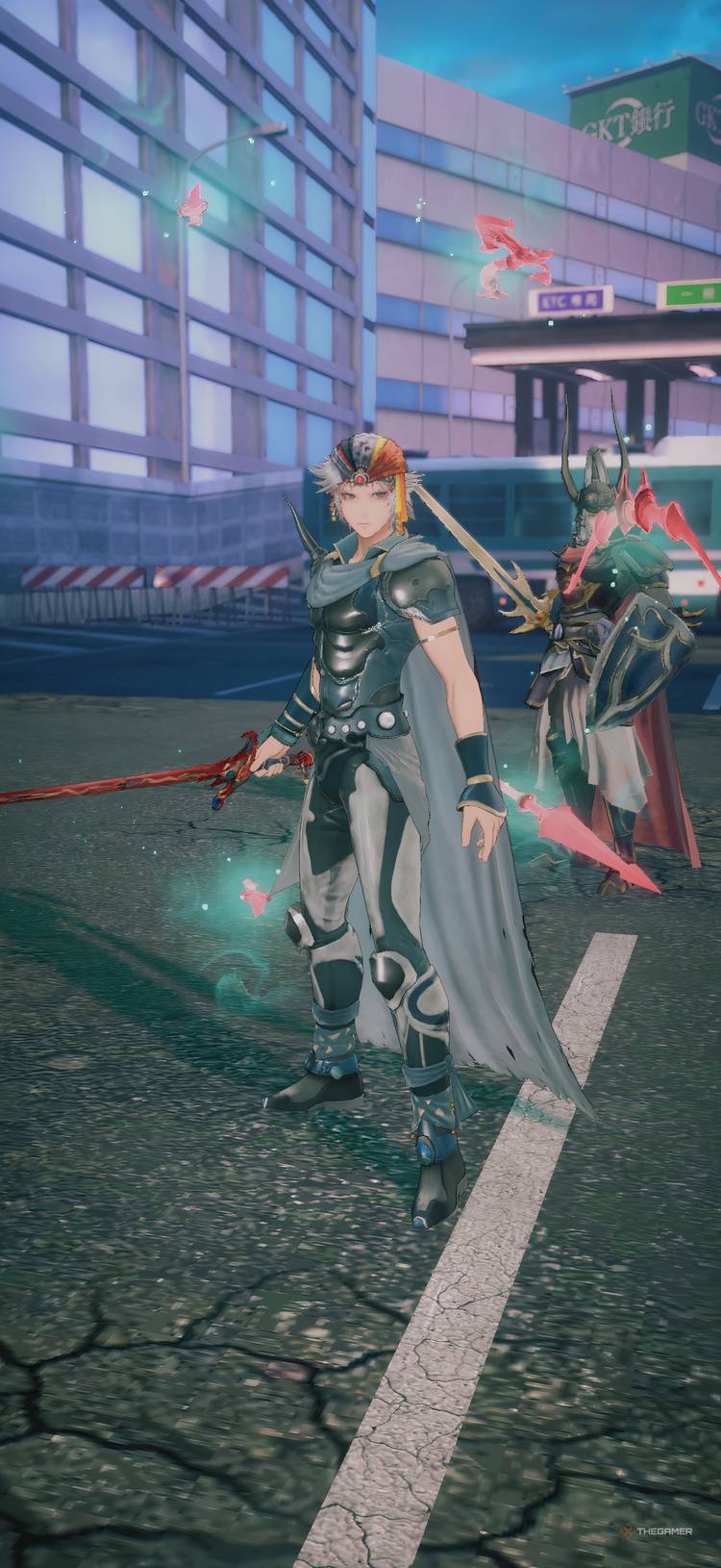 Firion at the beginning of the battle in Dissidia Duellum Final Fantasy.