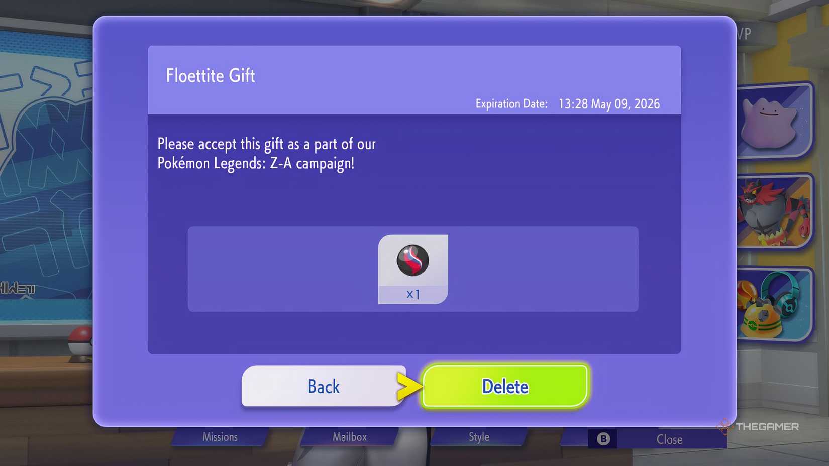 Floettite Gift in Pokemon Champions.