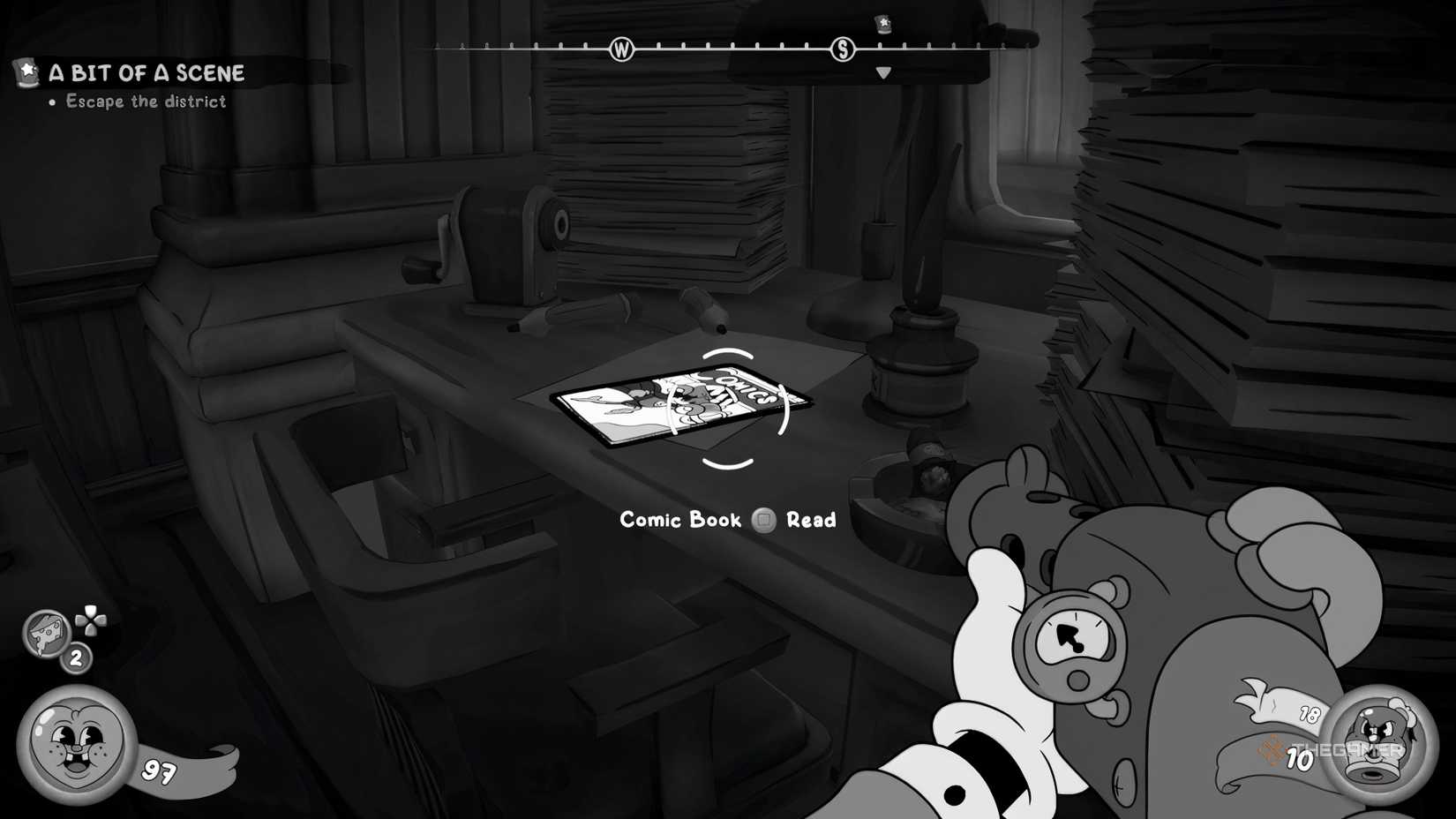 A cartoon sitting on the desk of Mouse PI For Hire.