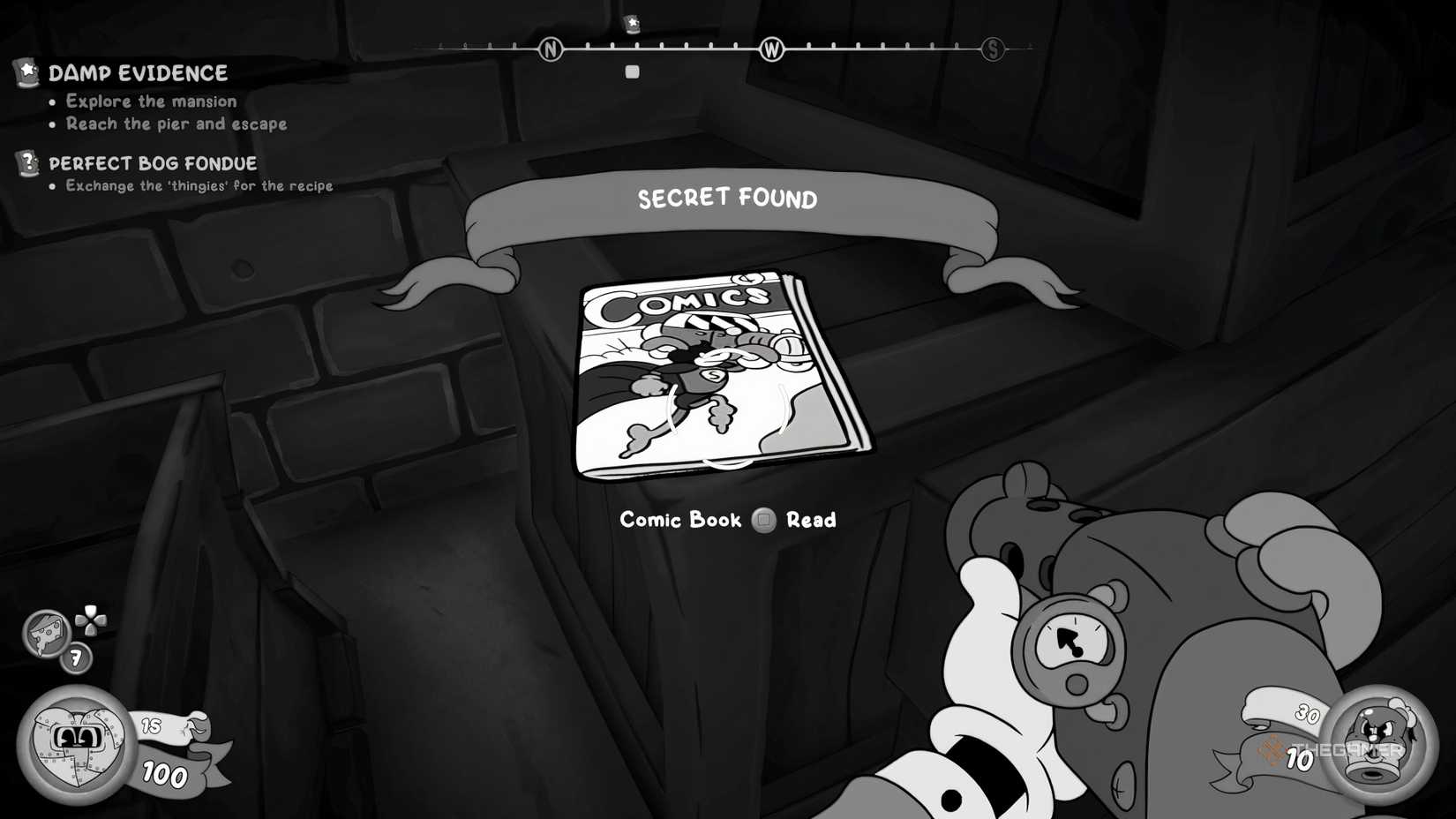 A cartoon lying on a wooden box from Mouse PI For Hire.