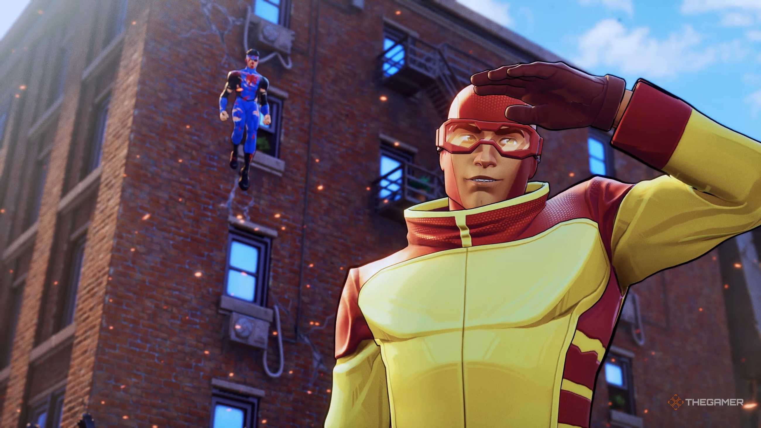 Rex-Splode and Invincible VS in story mode.