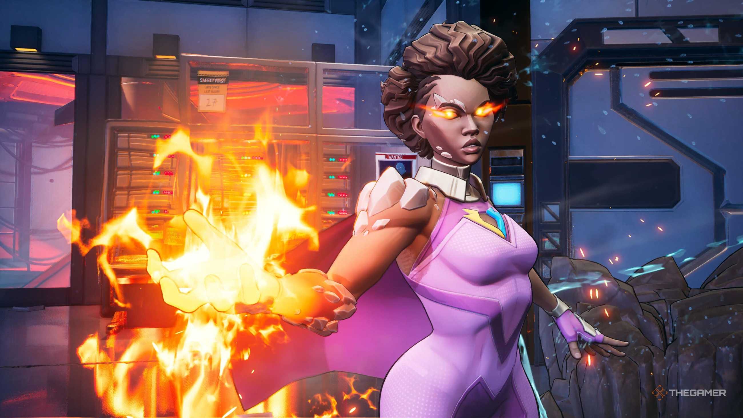 Posing Ella-Mental in Invincible VS.