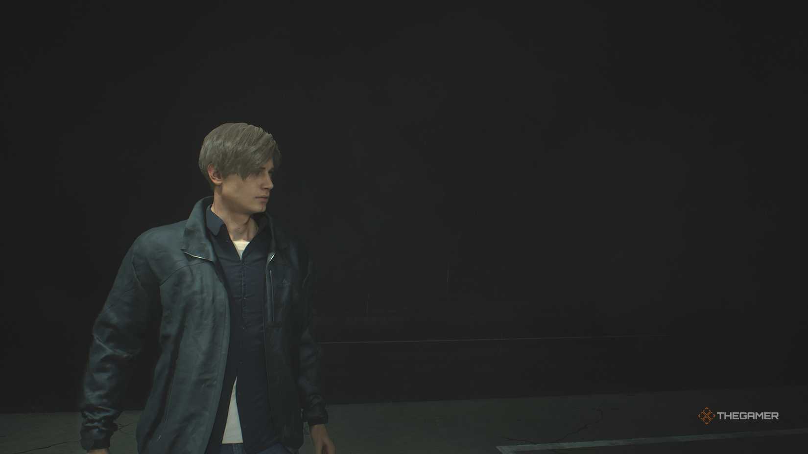 Leon in his casual outfit in Resident Evil 2.