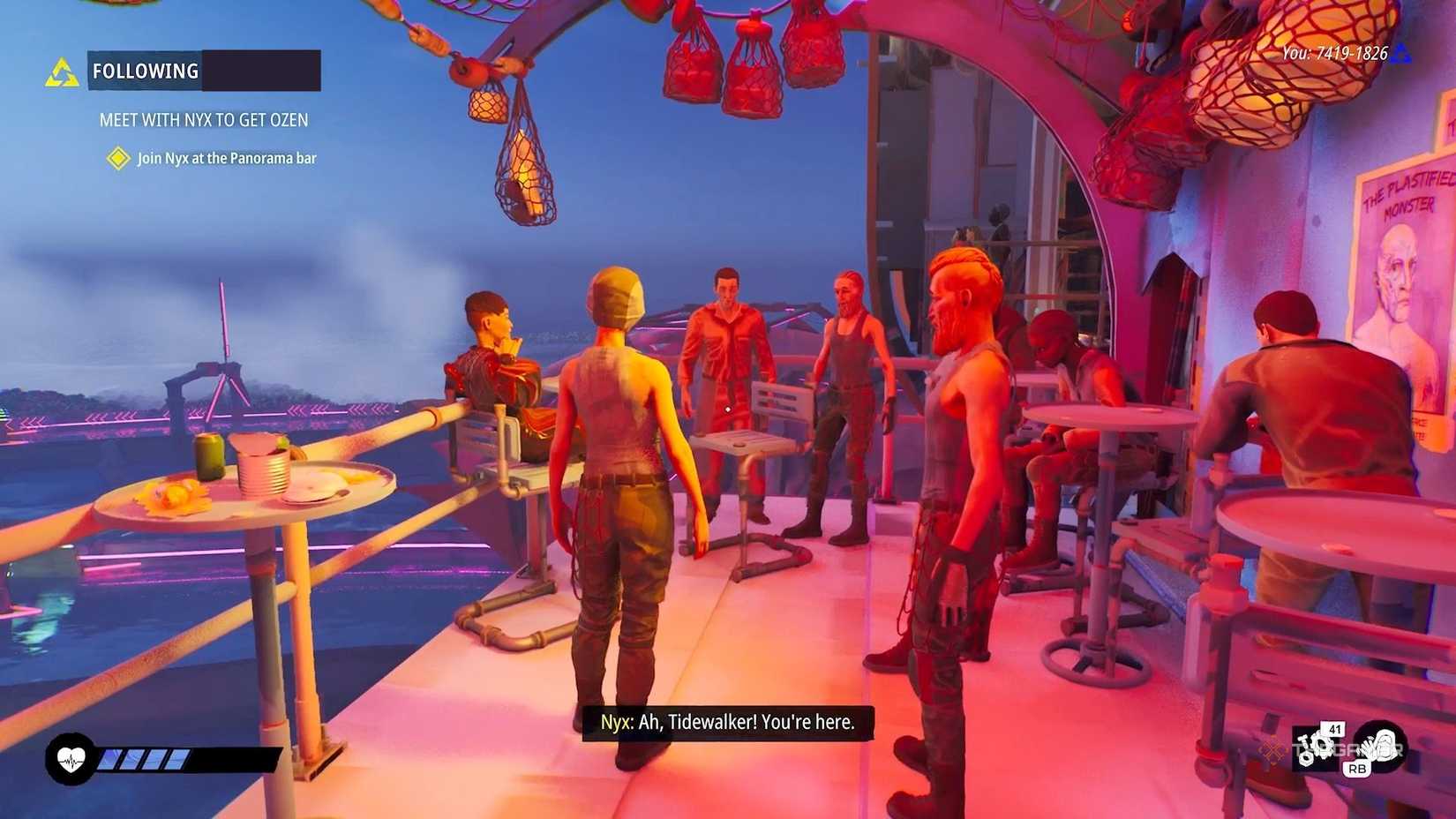 Looking at Nyx and the people around them in Tides of Tomorrow.