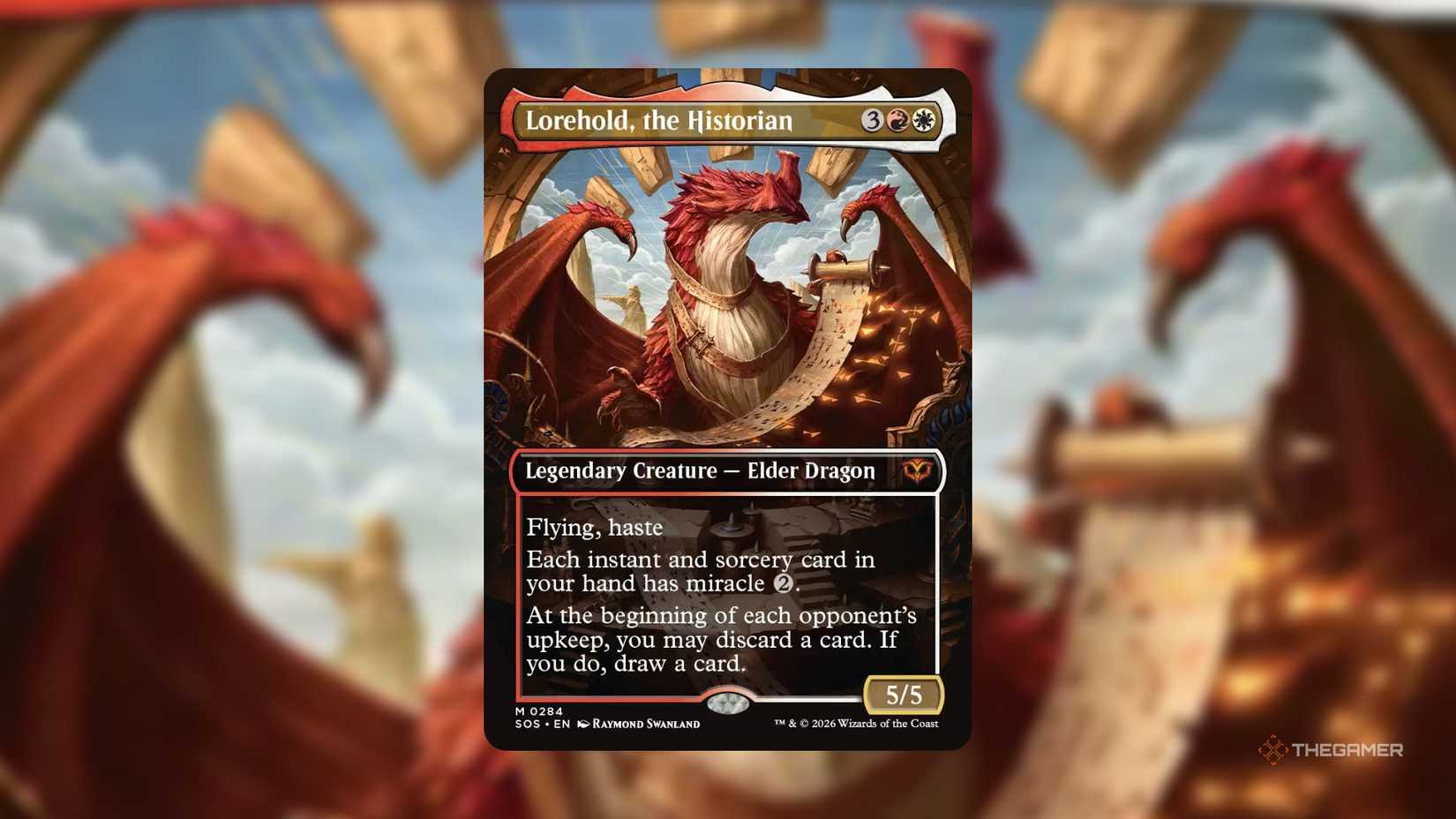 Lorehold, Historian limitless MTG cards from Secrets of Strixhaven.