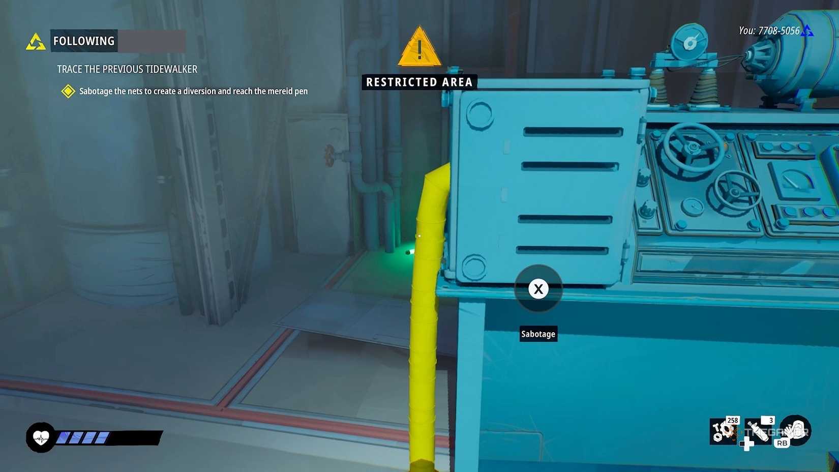 Machine to sabotage in Tides of Tomorrow.