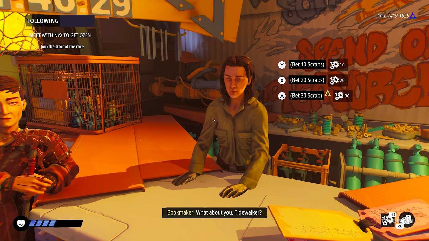 Betting on a race in Pleasureland in Tides of Tomorrow.