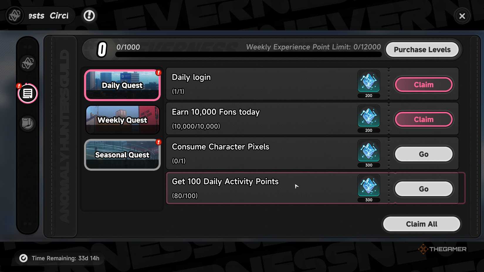 What To Do Every Day In Neverness To Everness