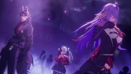 Neverness To Everness NTE Skia, Fadia, and Lacrimosa cool pose.
