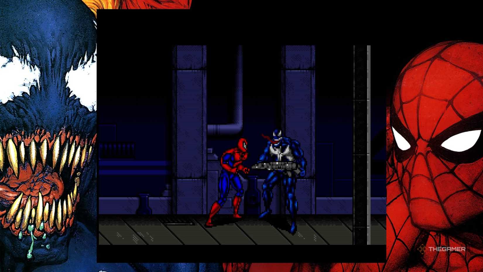 spider-man speaking to venom in separation anxiety.