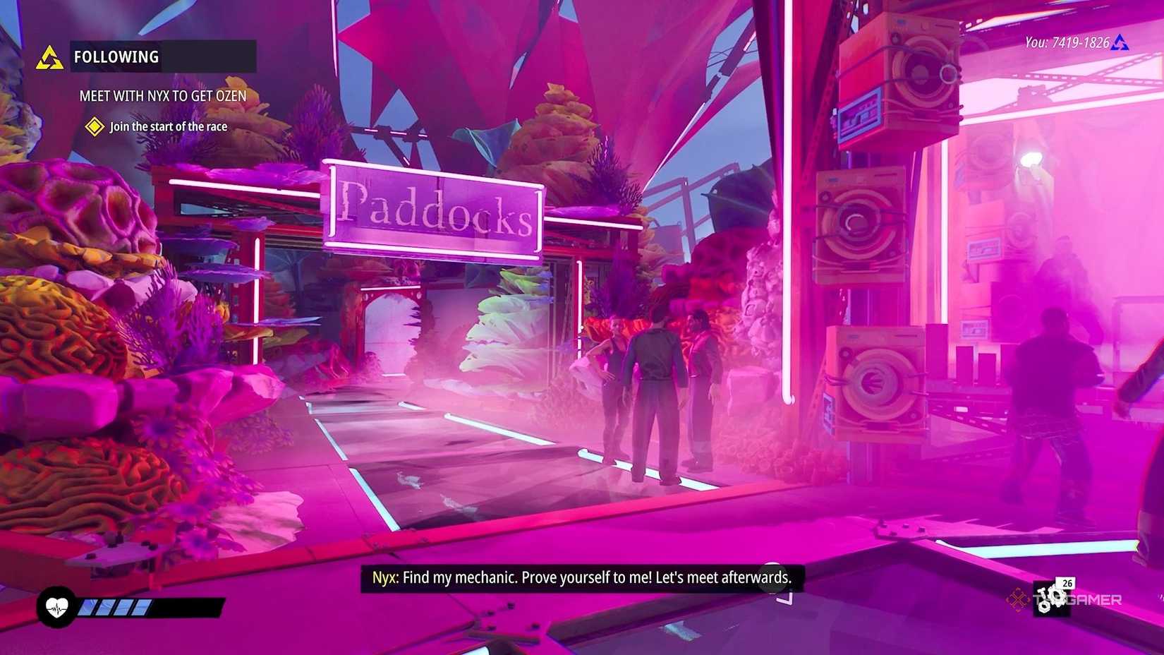 Paddock's sign in Tides of Tomorrow.
